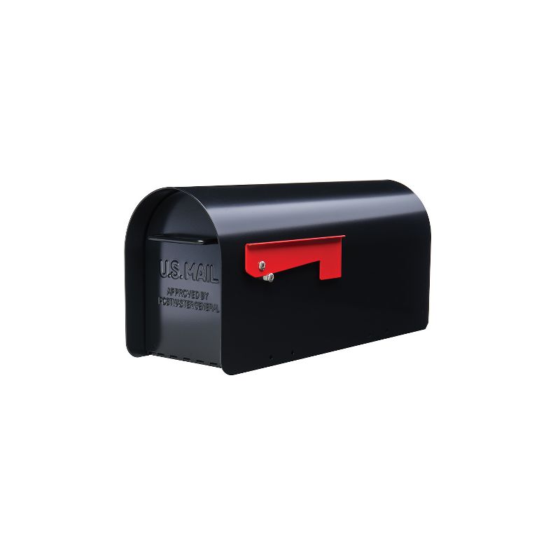Architectural Mailboxes Ironside Post Mount Mailbox Black, 1 of 4