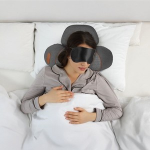 Angel Sar 3-in-1 Neck Massager Pillow with Vibration, Airbag & Heating, Ergonomic Cervical Support for Pain Relief, Memory Foam - 1 of 4