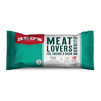 Red's Frozen Meat Lovers Breakfast Burrito - 5oz