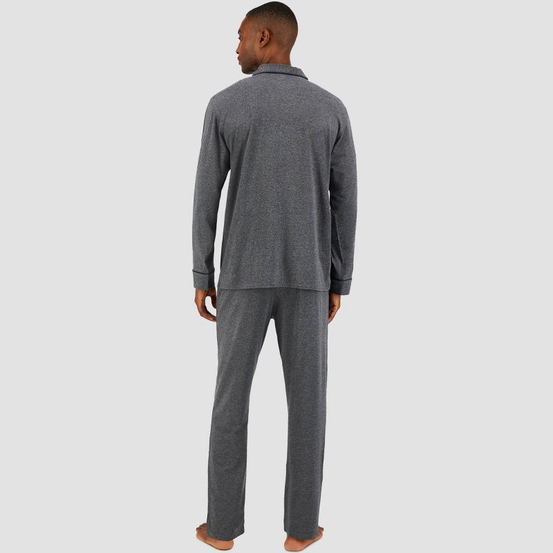 Hanes Premium Men's Knit Long Sleeve Pajama Set 2pc, 4 of 7