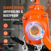 VEVOR Manual Lever Chain Hoist, 1/2 Ton 1100 lbs Capacity 5 FT Come Along, G80 Galvanized Carbon Steel with Weston Double-Pawl Brake, Orange - 3 of 4
