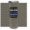 Elanze Designs Grandpa Myth Legend Grey Chevron 20 ounce Stainless Steel Travel Tumbler - 2 of 4