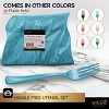 Plastic Forks Disposable 50 Pack, Heavy Duty Plastic Silverware, Plastic Cutlery Ideal for Hot and Cold Food, Plastic Utensils - SparkSettings - 2 of 4