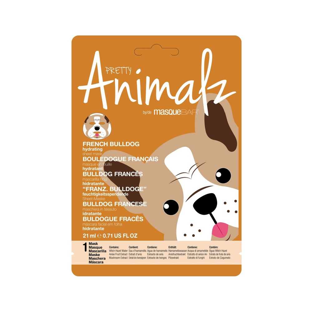 Pretty Animalz Bulldog Sheet Mask - 0.71 fl oz