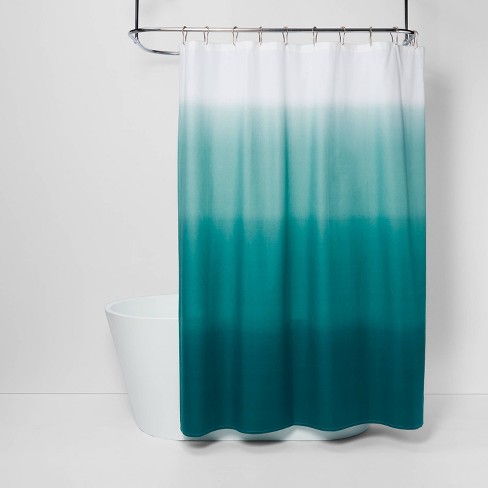 seafoam green shower curtain