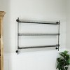 VIP Metal 58 in. Black Wall Mounted Rack - 3 of 4
