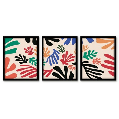 Americanflat 8x10 Abstract Framed Print - Matisse Cutout Tropical By ...