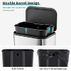 homfan 50L Trash Can, Slim Rectangular Step-On Stainless Steel Garbage  Soft-Close Lid, Anti-Fingerprint Surface - 4 of 4