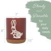 Elanze Designs Kitchen Utensil Holder With Non Slip Cork Base Large 8 Inch Ceramic Storage Crock Forest Animal Countertop Organizer Floral Bunny - 2 of 4