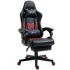 YOOCOZZ Vinsetto Racing Gaming Chair Diamond PU Leather Office Gamer Chair High Back Swivel Recliner with Footrest and Lumbar Support - 4 of 4
