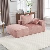 CAVINAS 2-Seat Combination Sofa Exquisite Fabric Upholstered Comfortable Flexible and Changeable Sofa Couch with Pillows - 4 of 4