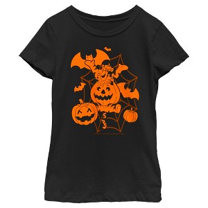 Girl's Winnie the Pooh Pumpkin Tigger T-Shirt - 1 of 4