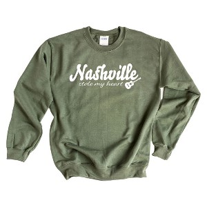 Simply Sage Market Women's Graphic Sweatshirt Nashville Stole My Heart - 1 of 2