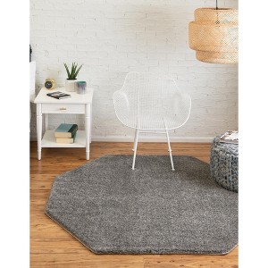 Unique Loom Solo Calabasas Solid Indoor Woven Area Rug - 1 of 3