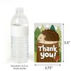 Big Dot of Happiness Forest Hedgehogs - Woodland Birthday Party or Baby Shower Thank You Cards (8 count) - 3 of 4