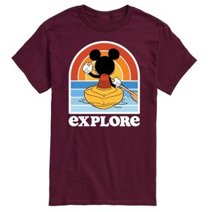 Men's - Disney - Mickey Kayak Explore Short Sleeve Graphic T-Shirt - 1 of 4