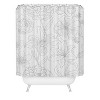 Emanuela Carratoni Line Art Floral Theme Shower Curtain Green - Deny Designs - 2 of 4