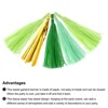 Unique Bargains Party Decoration Reusable Strong Rope Tassel Garland Banner 20 Pcs - 4 of 4