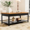 Dexmalle Rectangular double-layer coffee table with hidden storage compartment and fingerprint lock - 2 of 4