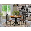Dining Table Set with Chairs - Wood Dining Room Furniture for 4 - 2 of 4