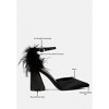 Palmetta Fur Detail Block Heel Sandals - 4 of 4
