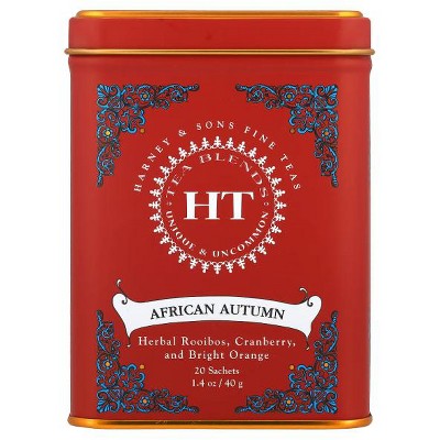 Harney & Sons, HT Tea Blend, African Autumn, 20 Sachets, 1.4 oz (40 g)