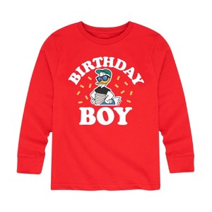Boys' - Disney - Birthday Boy Donald Long Sleeve Graphic T-Shirt - 1 of 4