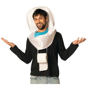 Imposta Costumes Adult Toilet Shaped Costume White - 1 of 3
