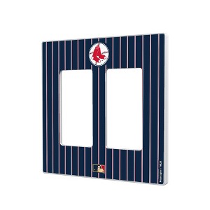 MLB Cooperstown East Teams Pinstripe Hidden-Screw Light Switch Plate for Double Rocker - 1 of 4