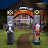 Nightmare Before Christmas Airblown Inflatable NBC Welcome to Halloween Town Archway Disney, 8.5 ft Tall, Grey - 2 of 4