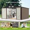 8.6'x10.4' Outdoor Storage Shed, Large Garden Shed, with Slooping Roof and 4 Vents - 3 of 4