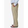 KingSize Men's Big & Tall Relaxed Fit Wrinkle-Free Expandable Waist Pleated Pants - 4 of 4
