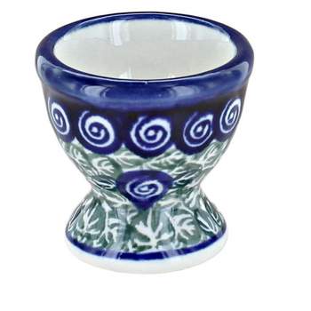 Blue Rose Polish Pottery 203-Zaklady Egg Cup
