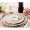 Sustainable Greetings 60-Pack Marigold Flower Handmade Blank Seating Tent Table Number Signs Place Cards, 2 x 3.5 in - 3 of 4