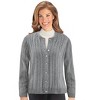 Collections Etc Versatile Cable-Knit Button Front Cardigan - 2 of 4