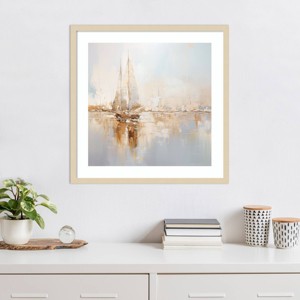 Amanti Art Gold Boats I by Lazar Studio Framed Wall Art Print - 1 of 4