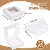 Unique Bargains Paper Party Favor Treats Candy Cookie Packaging with Clear Window Kraft Soap Boxes 32 Pcs - 2 of 4