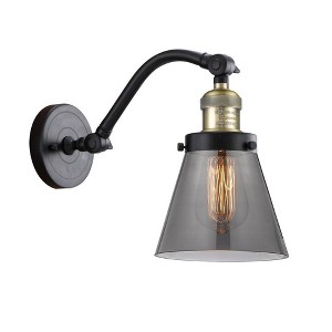 Innovations Lighting Cone 1 - Light Sconce in  Black Antique Brass - 1 of 1