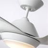 Luminance Eco Kathy Ireland Home Sweep  60" Ceiling Fan with Light Kit Satin White - 2 of 4
