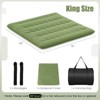 Costway Twin/Full/Queen/King Futon Mattress Japanese Floor Sleeping Pad Washable Cover Carry Bag Green - 3 of 4