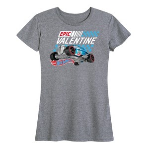 Women's - Hot Wheels - Valentine's Epic Short Sleeve Graphic T-Shirt - 1 of 4