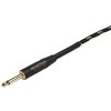 Monoprice Braided Cloth 1/4 Inch (TS) Male 20AWG Instrument Cable Cord - 35 Feet- Black (Gold Plated) - 3 of 4