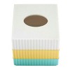 Izod Clubhouse Stripe Aqua Tissue Cover - 2 of 3