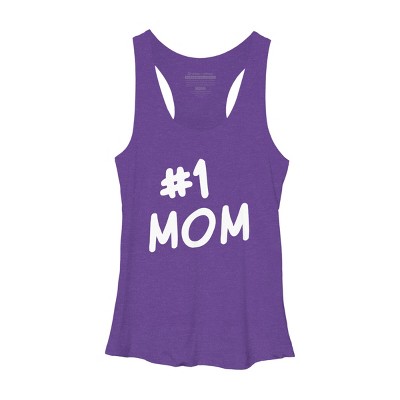Women's Design By Humans Mother's Day 1# Best Mom in the World By happieeagle Racerback Tank Top