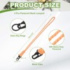 Unique Bargains Braided Soft Keychain ID Badges Lanyard with Metal Ring 3 Pcs - 2 of 4