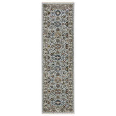 Oriental Weavers Aberdeen 561W1 Blue/ Beige Indoor Area Rug - 2'3" x 7'6"