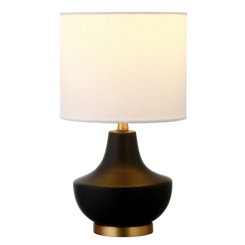 Hampton & Thyme 13.5" Tall Mini Lamp with Fabric Shade , 4 of 9