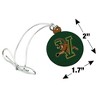 University of Vermont Catamount Logo Mini Small Tiny Wood Christmas Tree Holiday Ornament - 4 of 4
