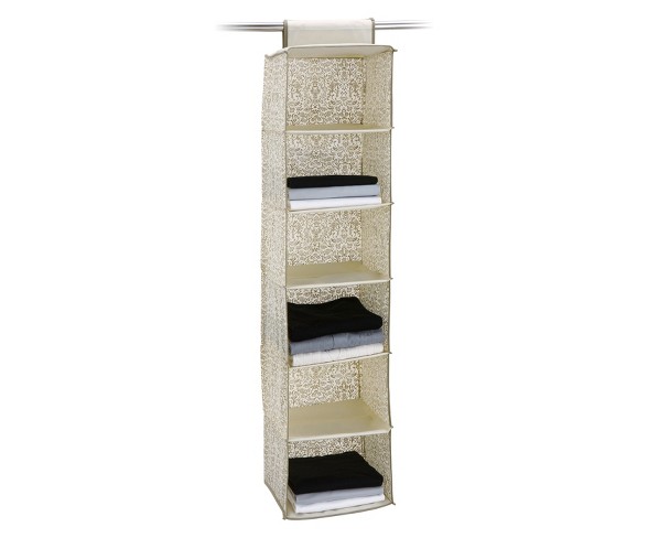 Neu Home Set of 2 Accessory Bag 6 Shelf Medium - White