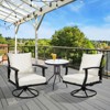 Aoodor Outdoor Deep Seat Cushion Set, Waterproof Patio Furniture Cushions with Adjustable Straps & Removable Cover - 3 of 4